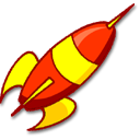 打上げロケットは, lanzamiento アイコン