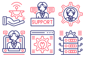 IT Services Line Two Color