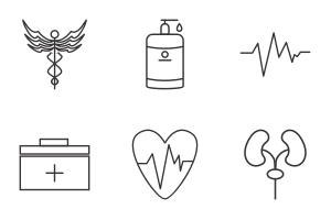 50 Line Icons of Medical