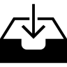 收件箱下载的象征, 互相接触 图标