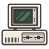 Ibm, 遗产, 计算机, 服务器 图标