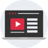 玩了, youtube上的视频媒体播放列表中, 记录的信 图标
