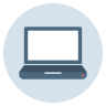 Laptop, computer, pc, device, notebook, netbook, internet Icon