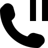 Telefoon, wachten, interface, symbool Pictogram