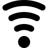 无线上网, 以较低, 信号, 标志, 联系 图标