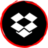 社会, 媒体, 商标dropbox 图标