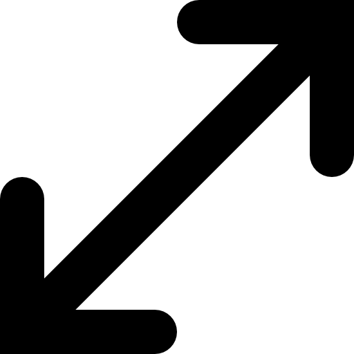 arrow, of, double, point, in, diagonal Icon