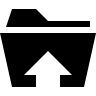 Folder, upload, symbol, 1 Icon