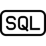 Sql面的文件, 四舍五入, 是长方形, 概述了联系, 象征 图标