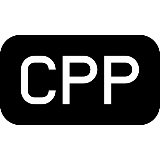 Icona cpp, file, rotondo, rettangolare, nero, interfaccia, simbolo
