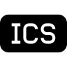 Ics, file, tipe, berpengetahuan luas, rectangular, hitam, simbol, dari, antarmuka Ikon