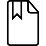 文件收藏了所概述的, 接口的象征 图标