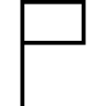 Vlag, een overzicht, van, rechthoekige vorm Pictogram