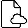 因特网, 文件所概述的, 接口的象征, 一个云 图标