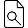 搜索一下, 文件所概述的, 接口的象征 图标