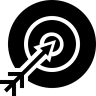 متحدة المركز, الدوائر, الهدف, مع, سهم, لافتا, مركز رمز