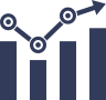 ícone Grafico, analise de graficos, barras de