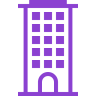 填补, 旅馆, 建设 图标
