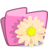 Icona Cartella fiore beige, carpeta, Flor