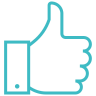 Like, hand, finger up Icon