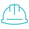 Building, construction, control, protection, security, helmet, laborer Icon