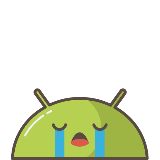 android, robot, mobile, mood, emoji, sad, crying Icon