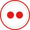 Flickr网, 社会, 媒体, 标识, 品牌 图标