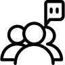 Group, 3, communication Icon