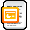 ícone Documento, microsoft, powerpoint