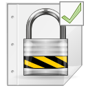 mimetypes, gnome, mime, application, pgp, encrypted Icon