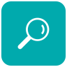 Search, locate, find, magnifying glass Icon