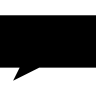 Rechthoekige , spraak , ballon Pictogram