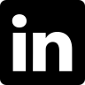 Linked, in, square, button Icon