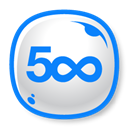 500px, 사회적 네트워크 아이콘