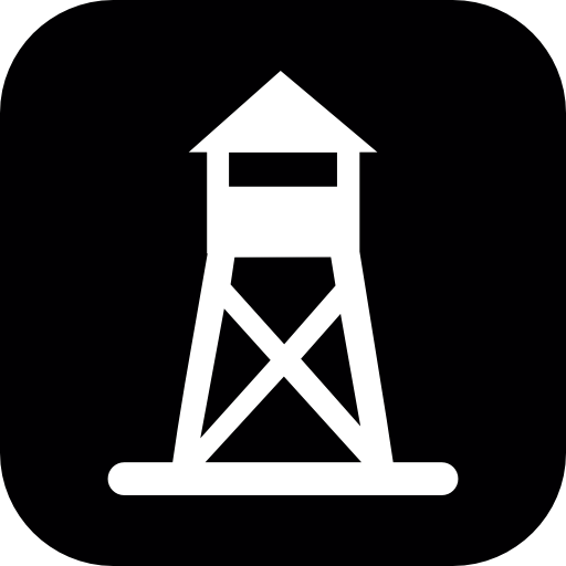 포트, 타워, 의, 경계 아이콘