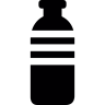 Bottle, of, big, size, with, three, horizontal, lines Icon