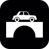 车上, 上, 上, 大桥, 在一, 舍入, 广场 图标
