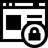 浏览器, 窗口安全 图标