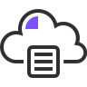Archief, storage, database, cloud Pictogram
