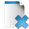 Delete, remove, page, document Icon