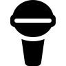声音, 放大, 或者, 记录, 接口, 符号, 有的, 麦克风 图标