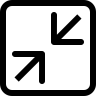 合同, 两个箭头, 符号指示, 该中心, , 方, 按钮 图标