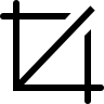 Bijsnijden, interface, gereedschap, symbool Pictogram