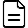 文件, 圆概述的, 符号 图标