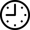Negen uur  s ochtends, op, rond, klok Pictogram