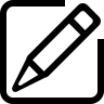 注意, 所概述的, 符号 图标