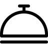 Gereedschap, overzicht van, het hotel, de receptie, of, vallen, voedsel, lade Pictogram