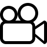 Video, camera, overzicht Pictogram