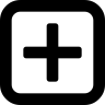 Add, square, button Icon