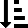 Sort, by, attributes, interface, button, option Icon